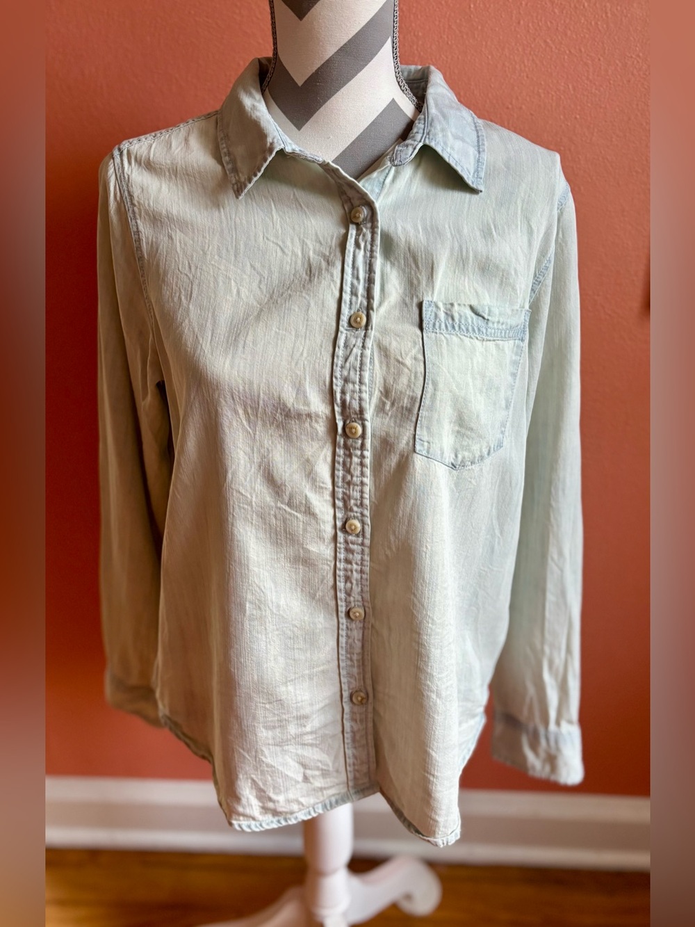 Thread & Supply Light Mint Green Button-Down Shirt